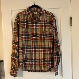 NWOT Marine Layer super soft plaid flannel button down shirt. Men’s small